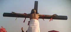 Crucifixion reenactment