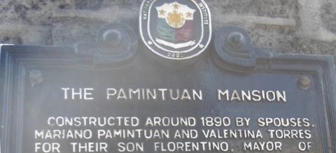 Old Pamintuan Mansion Plaque