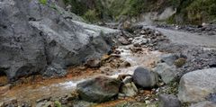 Stained Rocks and Stream