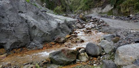 Stained Rocks and Stream