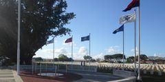 US Memorial Cemetery Flags